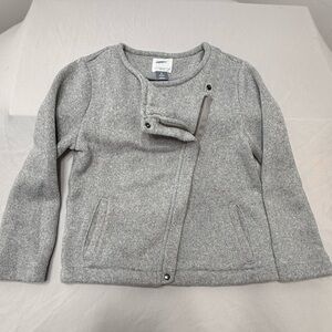OLD NAVY | Girls Gray Fleece Moto Jacket